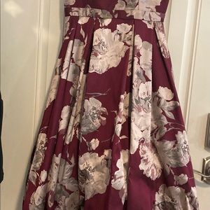 Long and short beautiful elegant dress